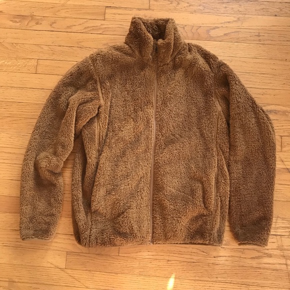 fluffy yarn fleece jacket